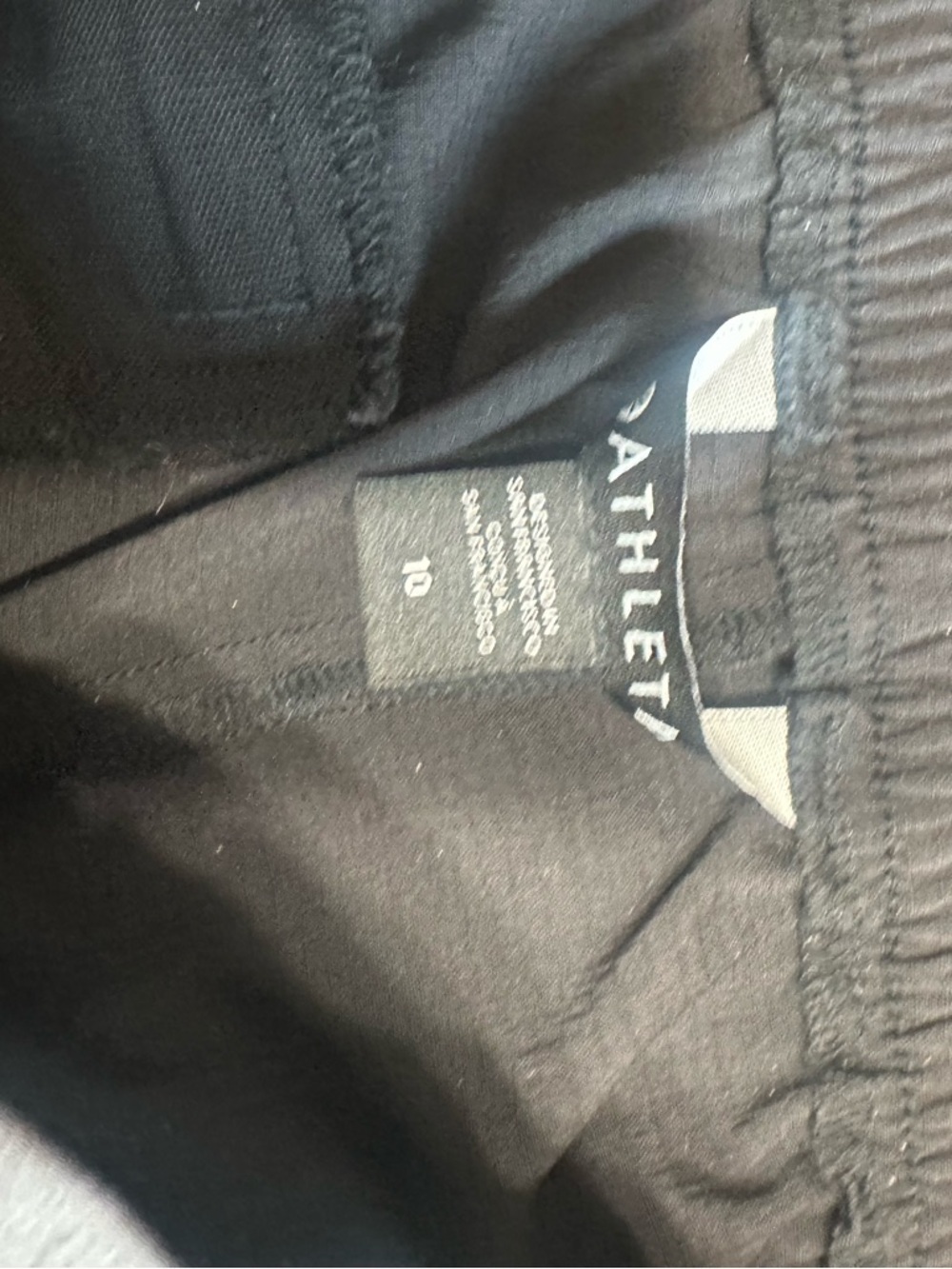 Athleta Trekkie High Rise Parachute Pant Size 10 Black #533487 - Picture 7 of 9